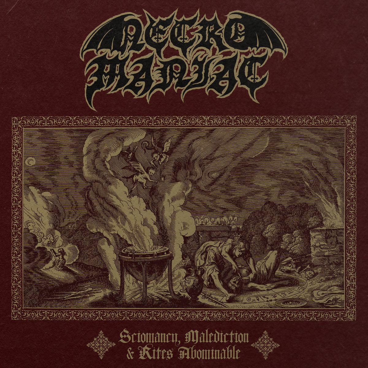 Necromaniac - Sciomancy, Malediction & Rites Abominable LP