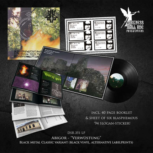 Abigor  –  "Verwüstung / Invoke The Dark Age "  LP !!! Pre-Order !!!