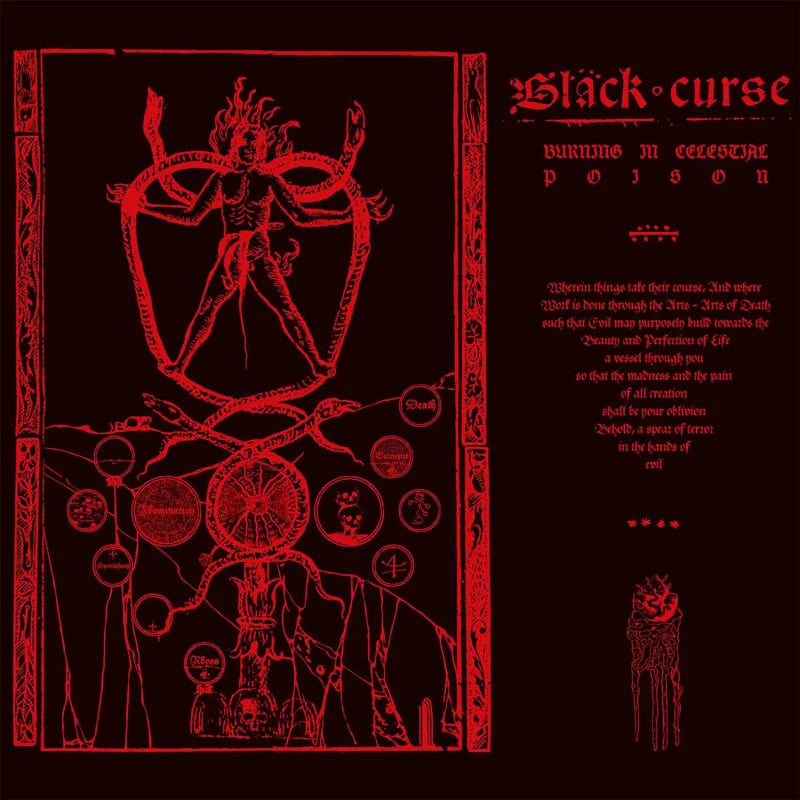 BLACK CURSE - Burning in Celestial Poison LP