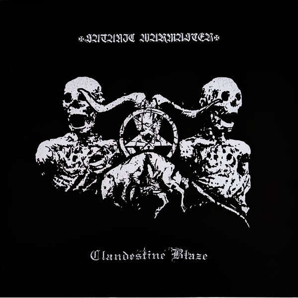 SATANIC WARMASTER - CLANDESTINE BLAZE Split LP