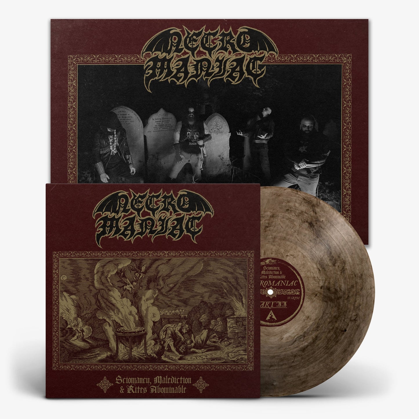 Necromaniac - Sciomancy, Malediction & Rites Abominable LP REISSUE
